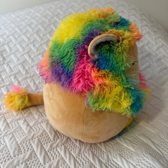 Squishmallows KellyToys Large Rainbow Lion Cuddle Sensory Soft Stuffed A… - Picture 3 of 5